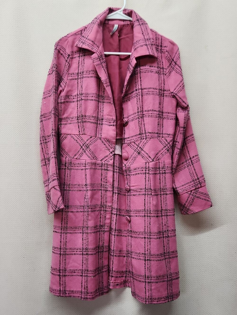 Cherish Rose Pink Textured Jacket with Subtle Pattern